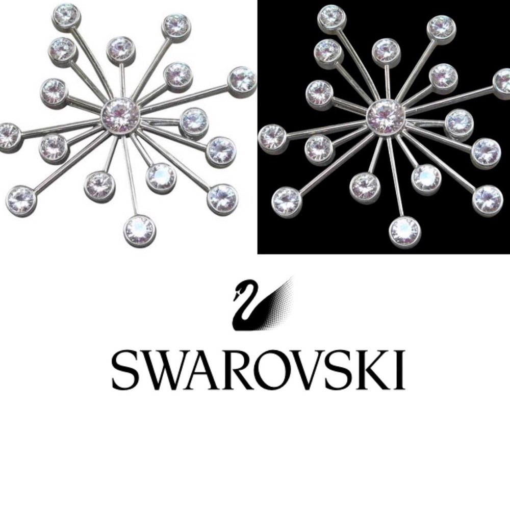 🌟HP🌟 🦢 Swarovski Crystal Starburst Brooch 🦢